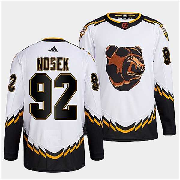 Men's Boston Bruins #92 Tomas Nosek 2022 White Reverse Retro Stitched Jersey Dzhi,We sell and wholesale Men's Boston Bruins #92 Tomas Nosek 2022 White Reverse Retro Stitched Jersey Dzhi on line form chian!